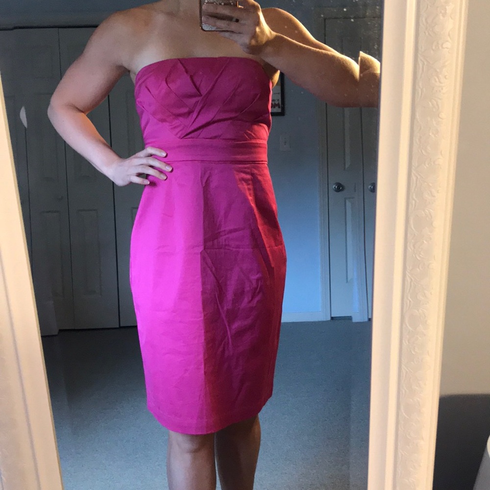 NY&Co pink strapless dress